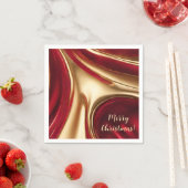 Elegant kerst-rood en goud- servet (Insitu)