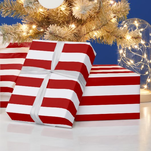 Elegant kerst rood gestreepte inpakpapier (Feestdagen)