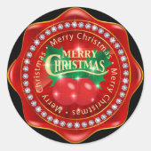 Elegant Kerst sticker - SRF (Voorkant)