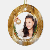 Elegant kerstbal Ball Ornament (Links)