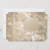 Elegant Kerstbal, Bedrijfs Kerstfeest Kaart (Achterkant)