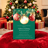 Elegant Kerstbal Vakantiefeestje Kaart