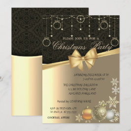 Elegant kerstballen, feestfeest kaart