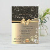 Elegant kerstballen, feestfeest kaart (Staand voorkant)