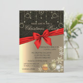 Elegant kerstballen, feestfeest kaart (Staand voorkant)