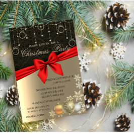 Elegant kerstballen, feestfeest kaart