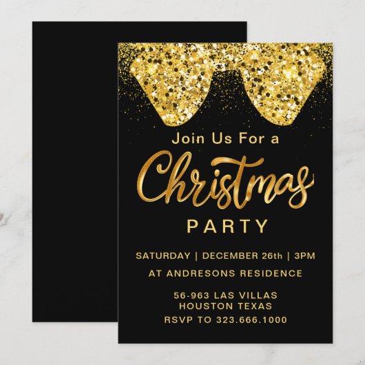 Elegant kerstballen, feestfeest kaart (Voorkant / Achterkant)