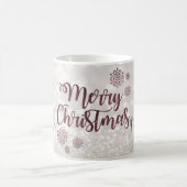 Elegant, kerstballen, Glittery Bokeh Koffiemok (Center)