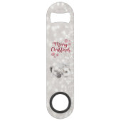 Elegant, kerstballen, Glittery Bokeh Speed Flessenopener (Voorkant)