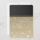 Elegant kerstballen, glittery, kerstfeest kaart (Achterkant)