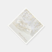 Elegant kerstballen, gouden Confetti Servet (Hoek)