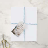 Elegant kerstballen, goudsneeuwvlokken cadeaulabel (Met Touw)