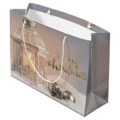 Elegant kerstballen, Lantern Holiday Groot Cadeauzakje (Achterkant Gekanteld)