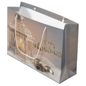 Elegant kerstballen, Lantern Holiday Groot Cadeauzakje (Voorkant Gekanteld)