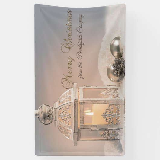 Elegant kerstballen, Lantern Spandoek (Verticaal)