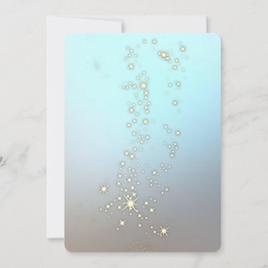 Elegant kerstballen, mousjes, kerstfeest kaart (Achterkant)