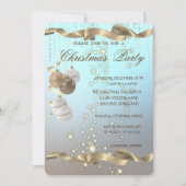 Elegant kerstballen, mousjes, kerstfeest kaart (Voorkant)