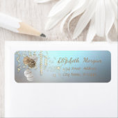 Elegant kerstballen, Sparkle, Blue Etiket (Insitu)