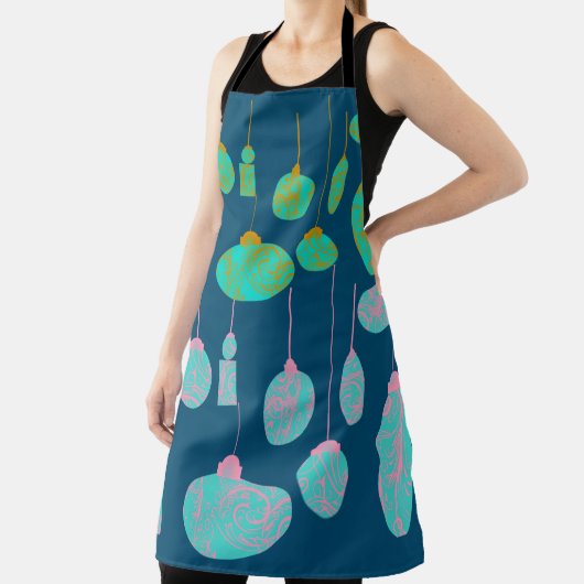 Elegant KerstBaubles Schort (Insitu)