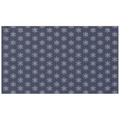 Elegant Kerstblauw Silver Snowflakes Patroon Tafelkleed (Voorkant (Horizontaal))