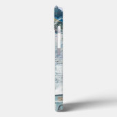 Elegant kerstblauwachtigen en muziekkollage Case-Mate iPhone case (Achterkant / Links)