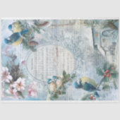 Elegant kerstblauwachtigen en ontkoppeling van muz tissuepapier (Voorkant)