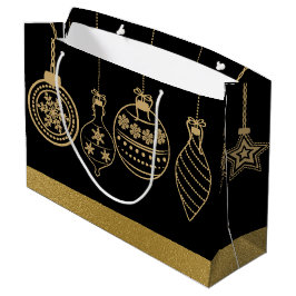 Elegant kerstbollen Holiday-tas Groot Cadeauzakje