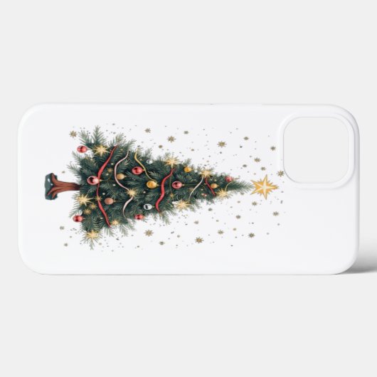 Elegant kerstboom Case-Mate iPhone case (Achterkant (horizontaal))