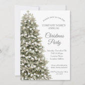 Elegant kerstboom Company Holiday Party Kaart (Voorkant)