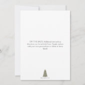 Elegant kerstboom Company Holiday Party Kaart (Achterkant)