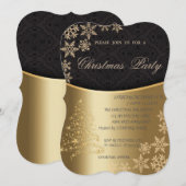 Elegant kerstboom, feestfeest kaart (Voorkant / Achterkant)