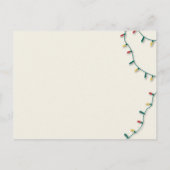 Elegant kerstboom Foto Prettige feestdagen Briefkaart (Achterkant)