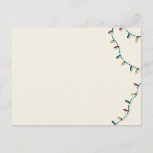 Elegant kerstboom Foto Prettige feestdagen Briefkaart (Achterkant)