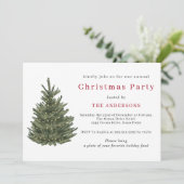 Elegant kerstboom gouden kerstfeest kaart (Staand voorkant)