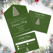 Elegant kerstboom Green Company Holiday All In One Uitnodiging