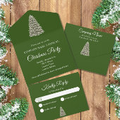 Elegant kerstboom Green Company Holiday All In One Uitnodiging