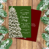 Elegant kerstboom Green Red Kerstfeest Kaart