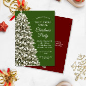 Elegant kerstboom Green Red Kerstfeest Kaart