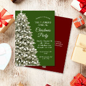 Elegant kerstboom Green Red Kerstfeest Kaart