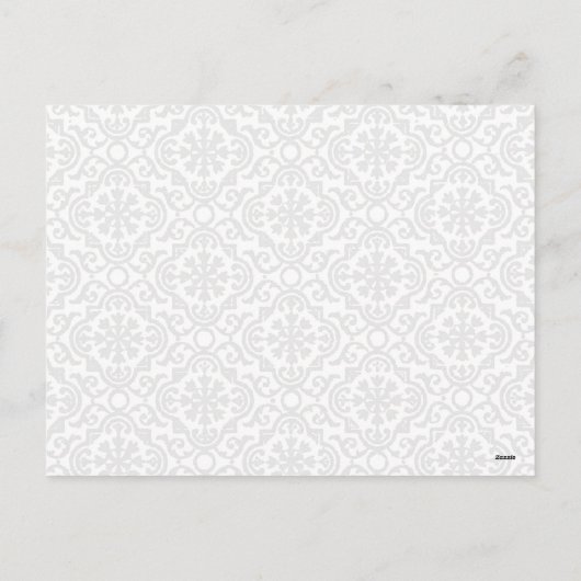 Elegant kerstboom Groen Wit Gepersonaliseerd Feestdagenkaart (Achterkant)