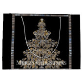 Elegant kerstboom groot cadeauzakje (Achterkant)