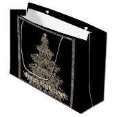 Elegant kerstboom groot cadeauzakje (Voorkant Gekanteld)