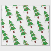 Elegant kerstboom inpakpapier! cadeaupapier (Vlak)
