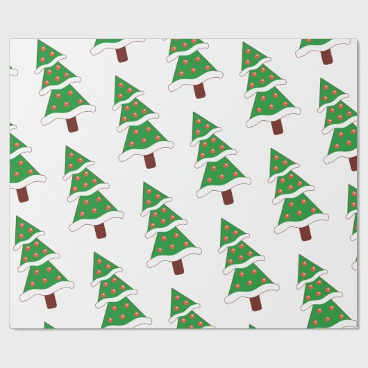 Elegant kerstboom inpakpapier! cadeaupapier (Vlak)