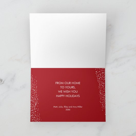 Elegant kerstboom kaart (Binnen)