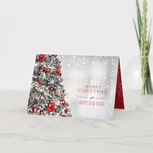 Elegant kerstboom kaart (Voorkant)