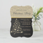 Elegant kerstboom, kerstfeest bedrijf kaart (Staand voorkant)