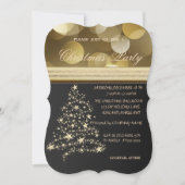 Elegant kerstboom, kerstfeest bedrijf kaart (Voorkant)