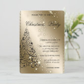 Elegant kerstboom, kerstfeest kaart (Staand voorkant)