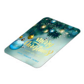 Elegant kerstboom, Kogels, sterrenfeestdag Magneet (Linkerzijde)